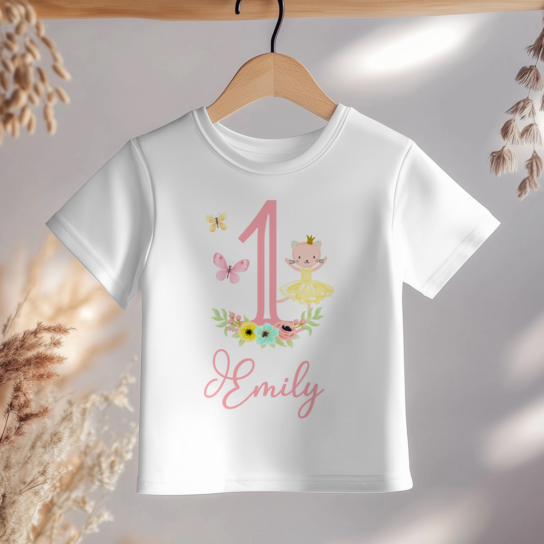 1st Birthday Girl Personalised Toddler & Kids T Shirt