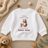 Personalised Father's Day Daddy & Baby Bear Sweatshirt for Kids