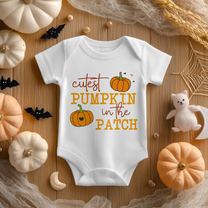 Halloween Pumpkin Patch Baby Bodysuit
