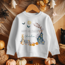 Personalised Halloween Peter Rabbit Haunted House Sweatshirt for Kids