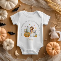 Personalised Baby Halloween Making Memories Pumpkin Patch Bodysuit for Kids
