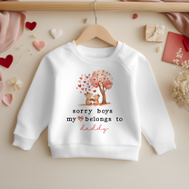 'My Heart Belongs to Daddy' Bears Sweatshirt for Girls & Kids