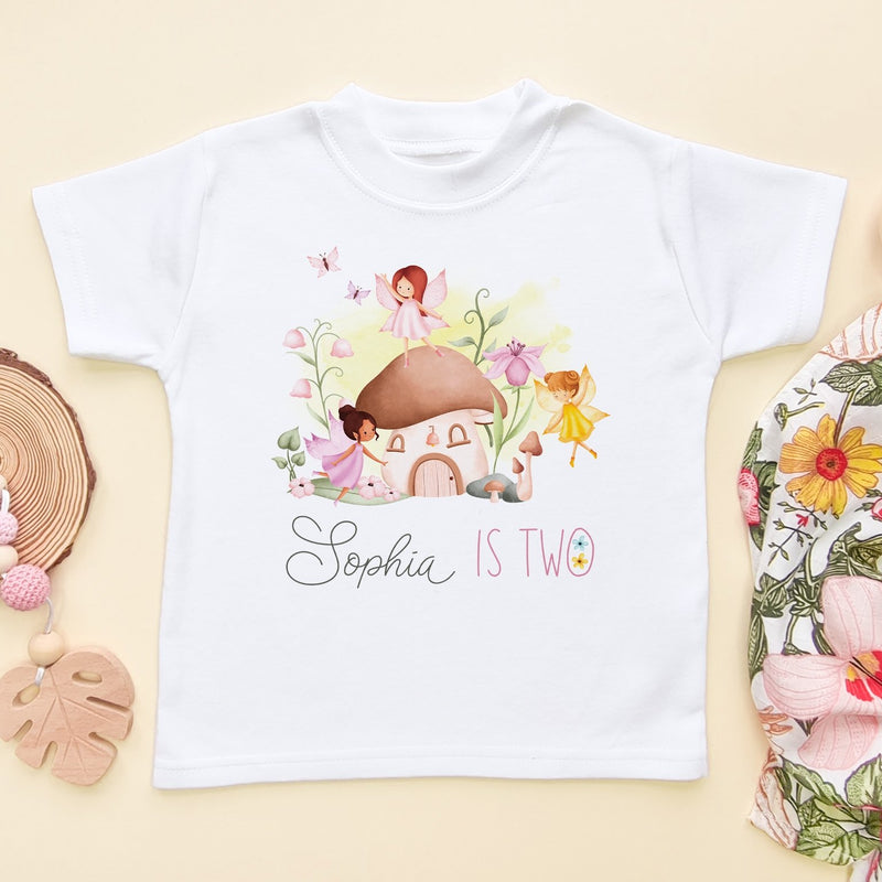 2nd Birthday Fairy Theme Personalised T Shirt - Little Lili Store (8118079553816)