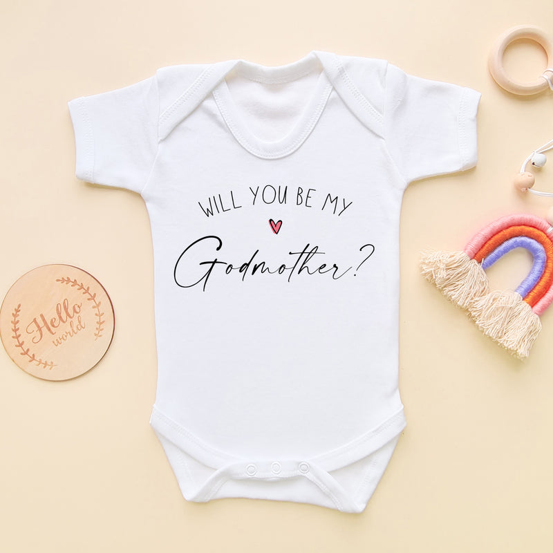 Will You Be My Godmother Baby Bodysuit (6568535031880)