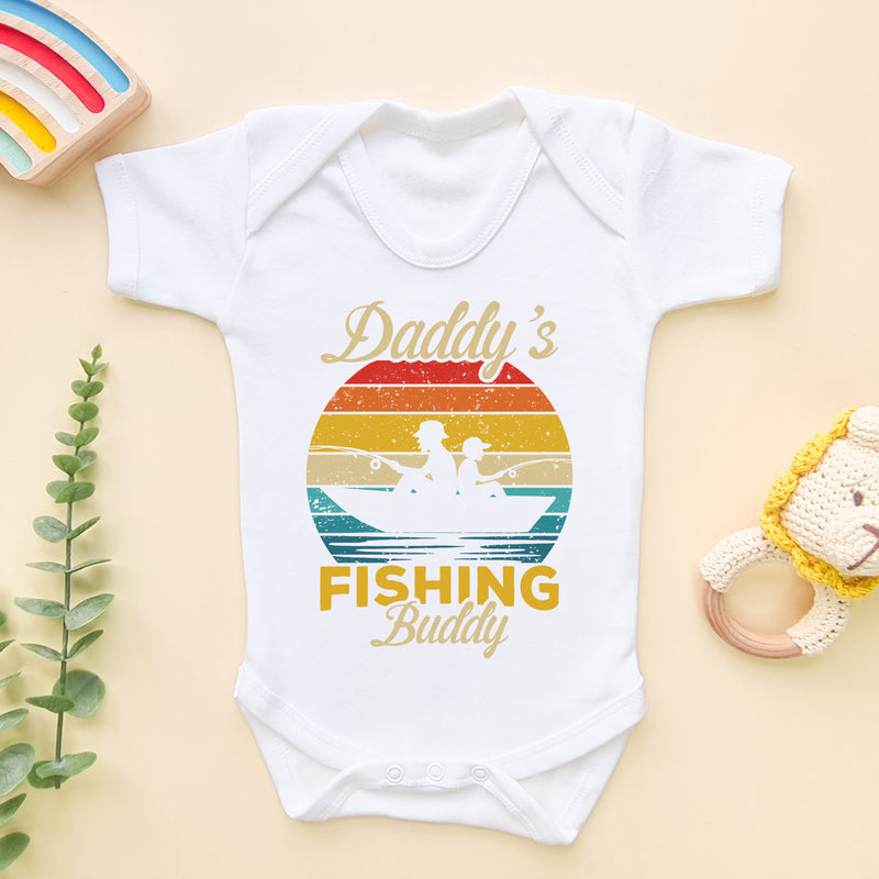 Daddy's Fishing Buddy Baby Bodysuit (6566163185736)