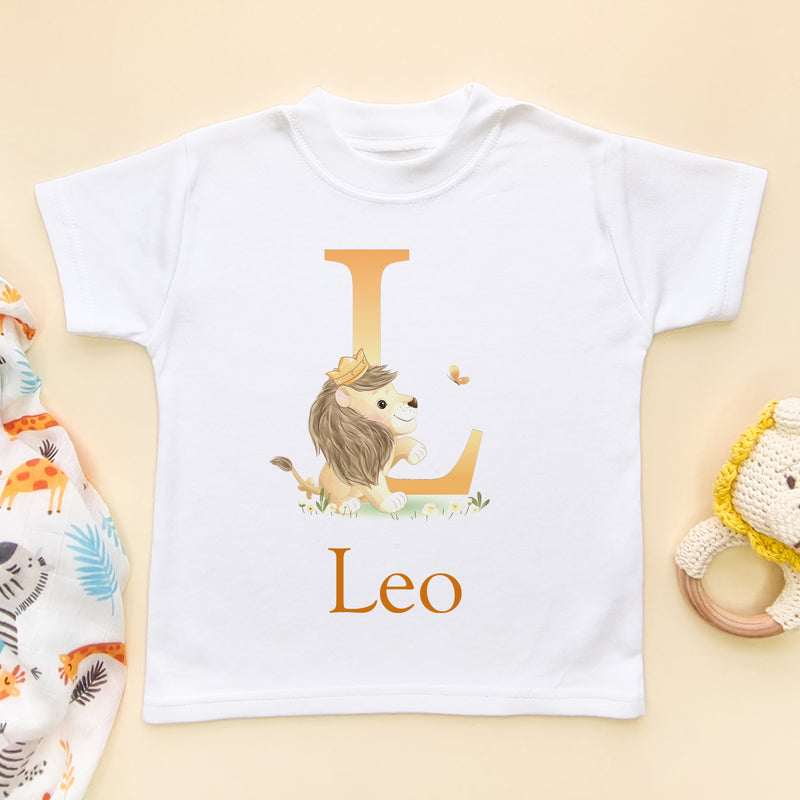 Personalised Cute Lion T Shirt (6567777370184)
