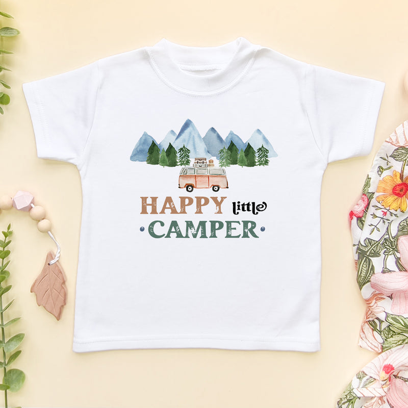 Happy Little Camper T Shirt (6566036799560)