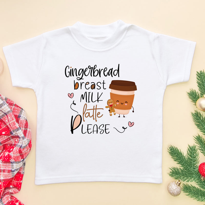 Gingerbread Breast Milk Latte Please T Shirt (5861788975176)