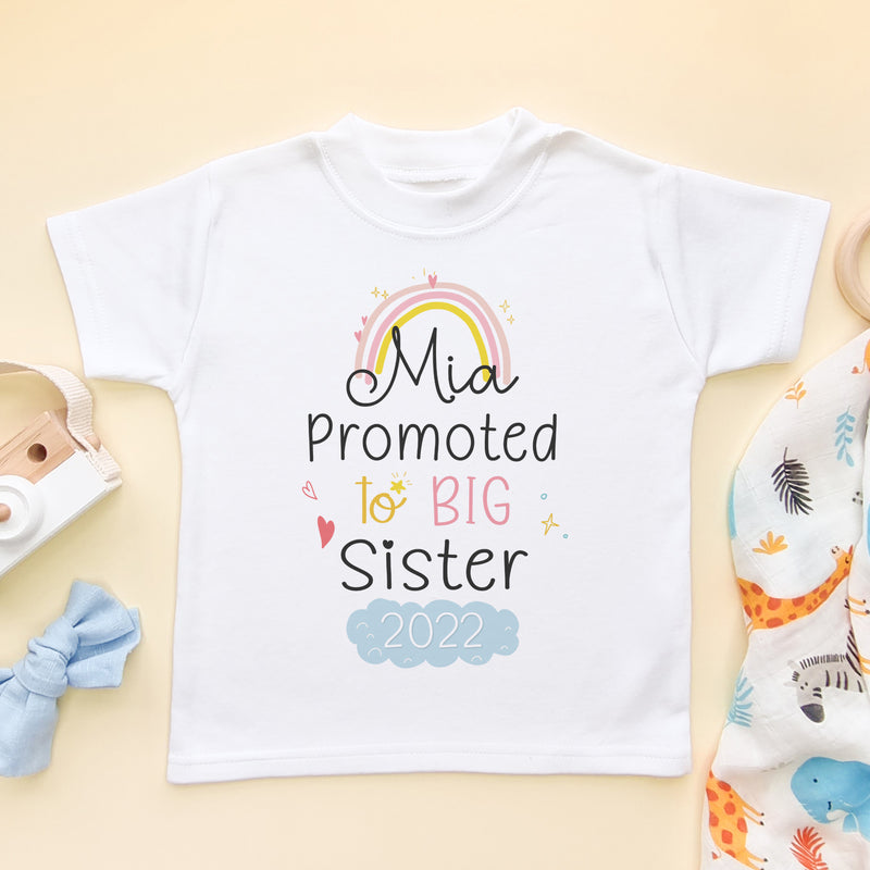 Promoted To Big Sister Personalised T Shirt (6573059276872)