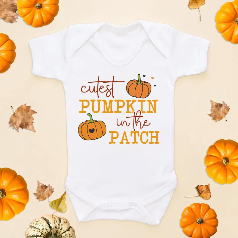 Cutest Pumpkin In The Patch Baby Bodysuit - Little Lili Store (6578128945224)