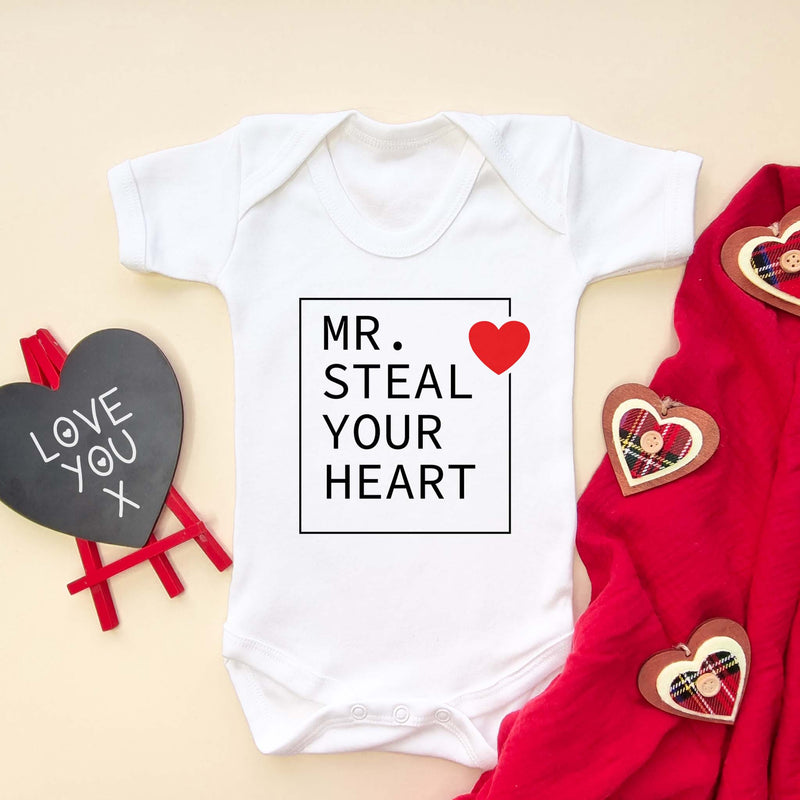 Mr. Steal Your Heart Baby Bodysuit - Little Lili Store (5869974192200)