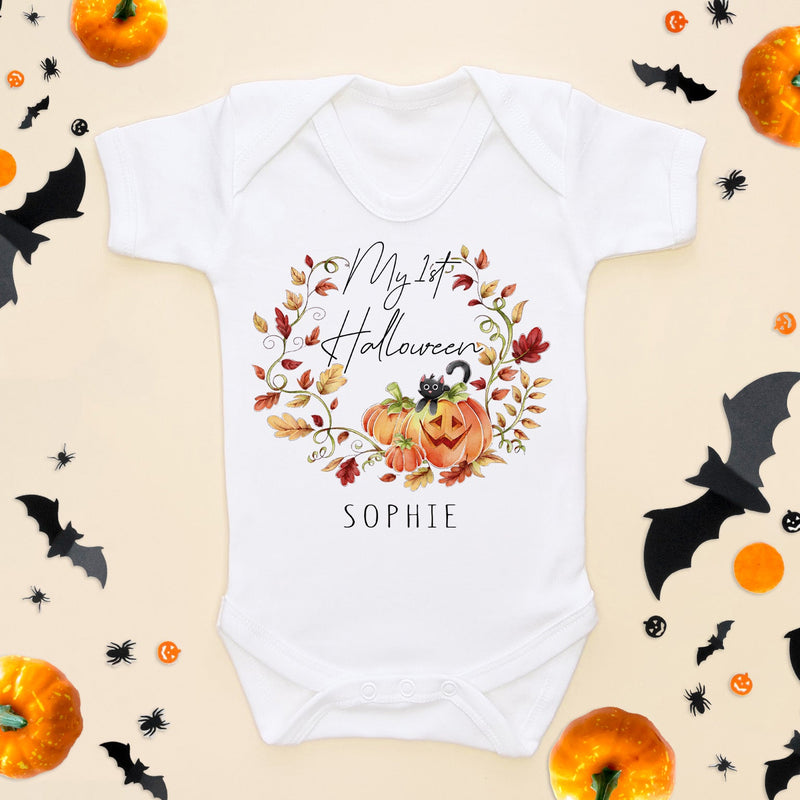 Personalised My First Halloween 2022 Baby Bodysuit - Little Lili Store (6578131107912)