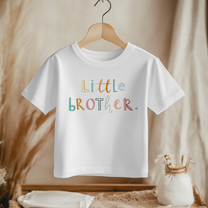 Little Brother Multi-Coloured Text T-Shirt for Boys & Kids