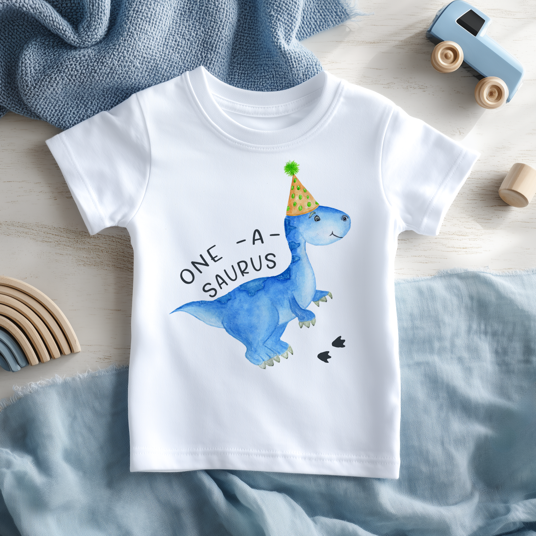 One A Saurus First Birthday Dinosaur Birthday Toddler & Kids T Shirt