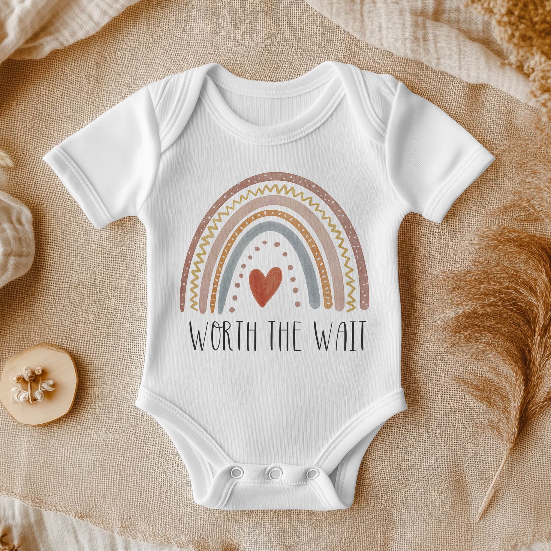 Baby Onesie Rainbow Clothing For Babies Worth The Wait Boho