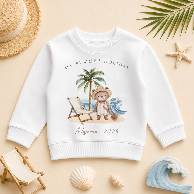 My Summer Holiday Bear Beach Chair — summer sweatshirt