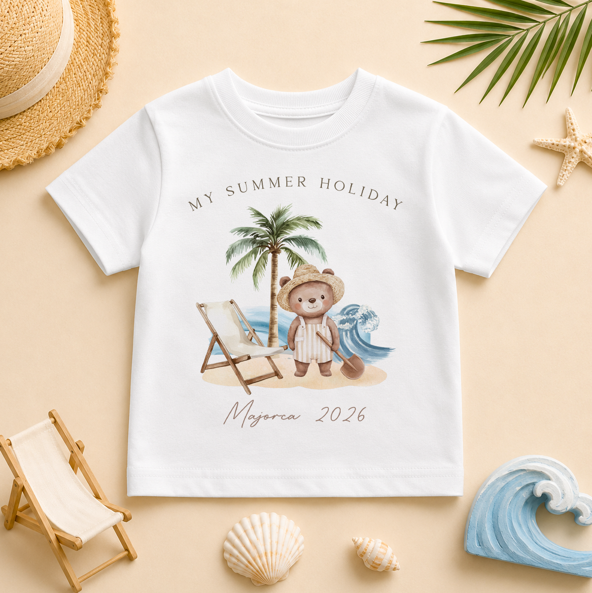 My Summer Holiday Bear Beach Chair — summer t-shirt