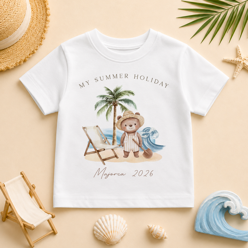 My Summer Holiday Bear Beach Chair — summer t-shirt