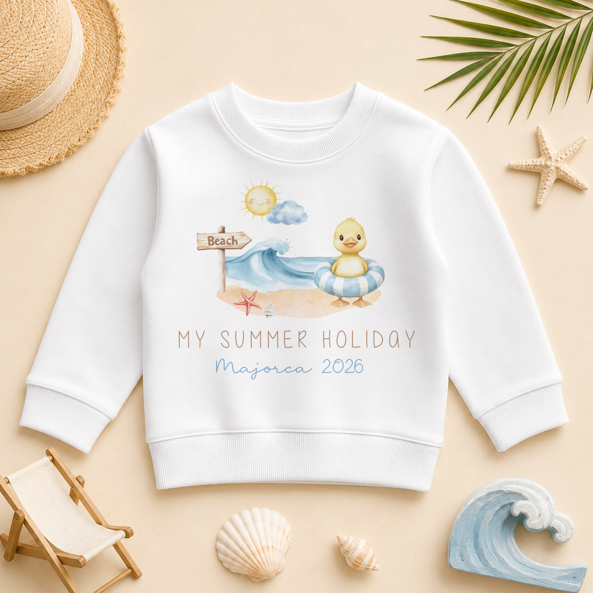 My Summer Holiday Duck Beach — summer sweatshirt