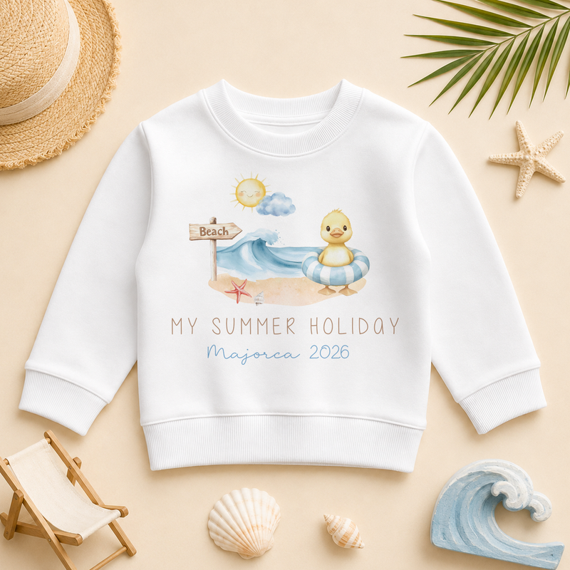 My Summer Holiday Duck Beach — summer sweatshirt