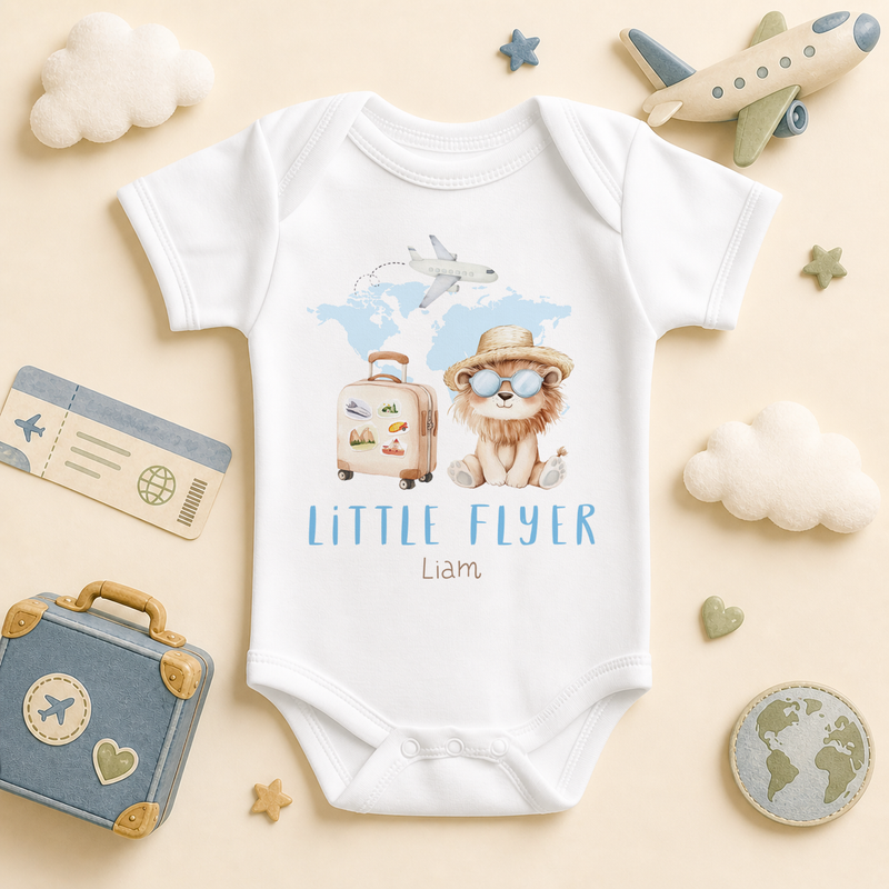 Little Flyer Lion Travel — baby vest bodysuit for boys