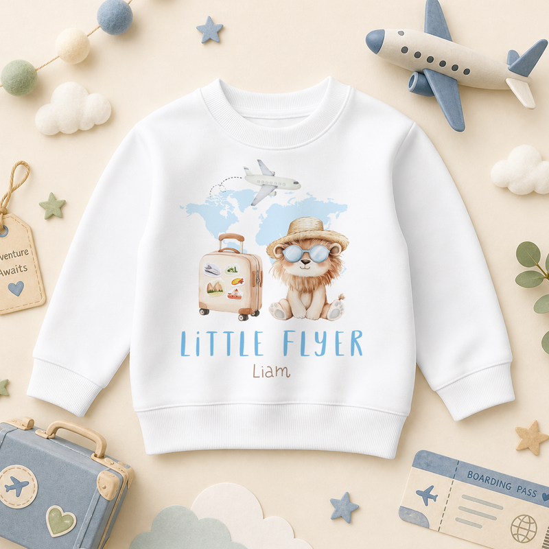Little Flyer Lion Travel — summer sweatshirt for boys