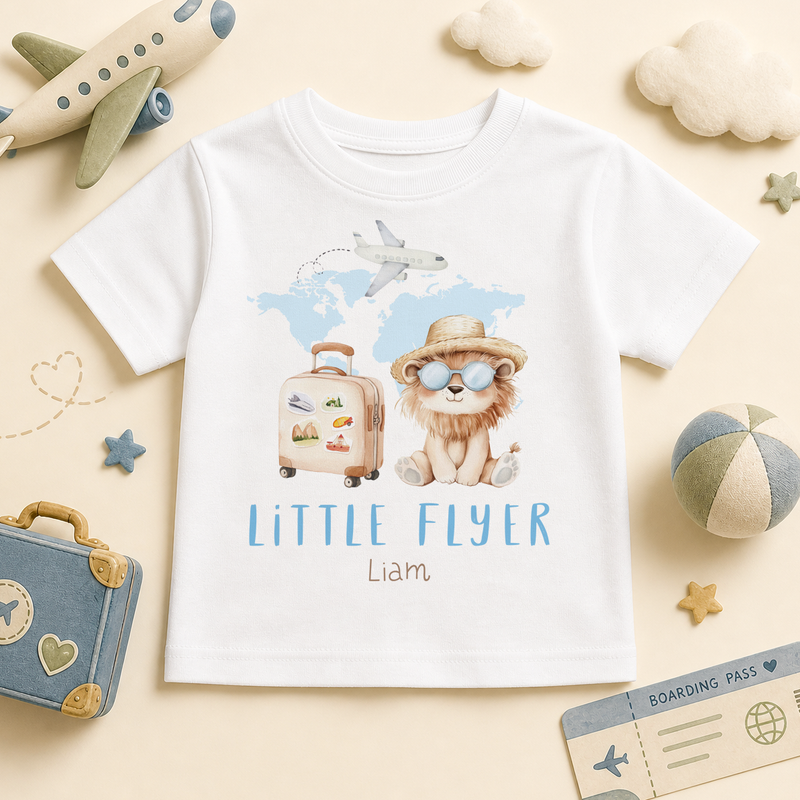 Little Flyer Lion Travel — summer t-shirt for boys