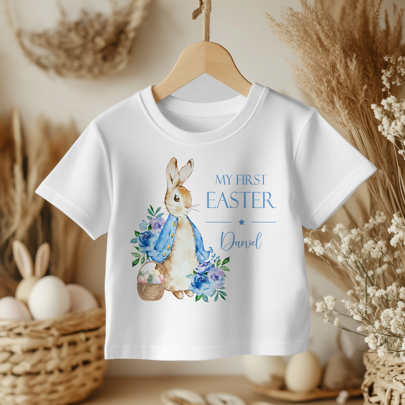 Easter (Boy) Peter Rabbit Inspired Personalised Toddler & Kids T Shirt
