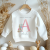 Easter Peter Rabbit Inspired Pink Personalised Toddler & Kids Sweatshirt