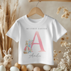 Easter Peter Rabbit Inspired Pink Personalised Toddler & Kids T Shirt