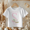 Easter Personalised Name With Pink Initial Toddler & Kids T Shirt