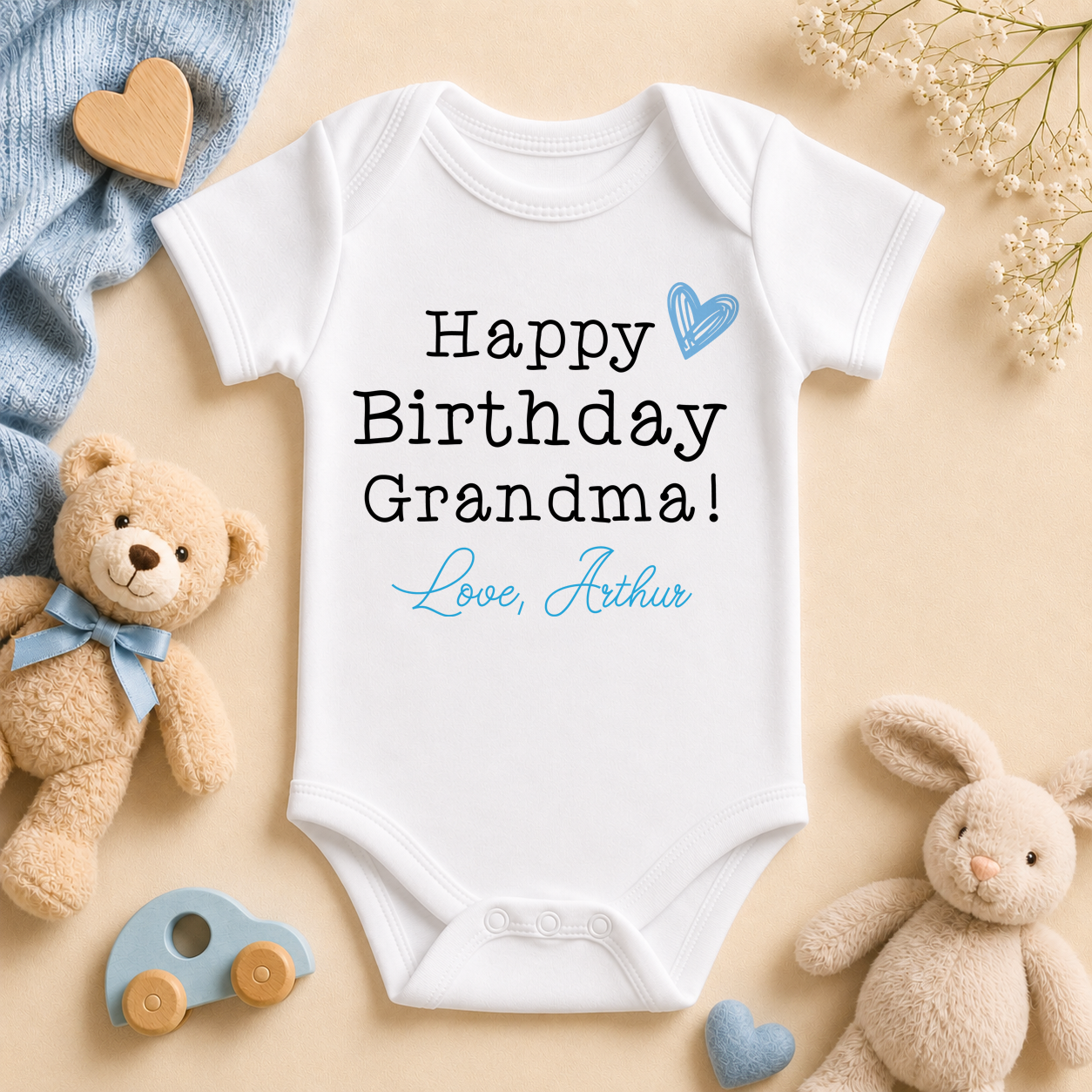 Grandma FF039B personalised baby vest bodysuit