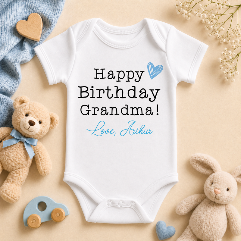 Grandma FF039B personalised baby vest bodysuit