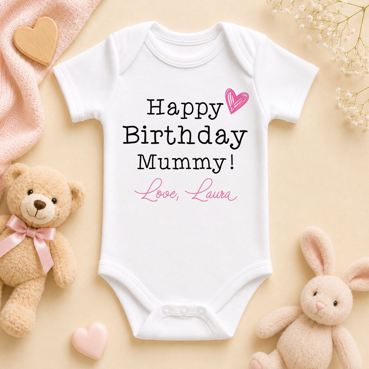 Mummy FF041B personalised baby vest bodysuit