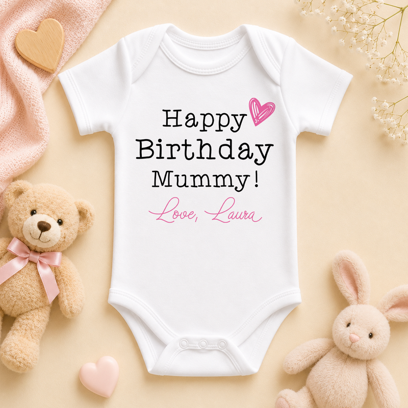 Mummy FF041B personalised baby vest bodysuit
