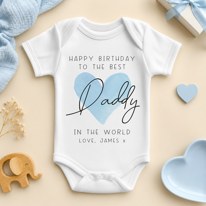 Daddy FF050B personalised baby vest bodysuit