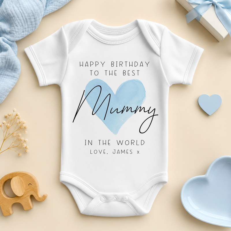 Mummy FF051B personalised baby vest bodysuit
