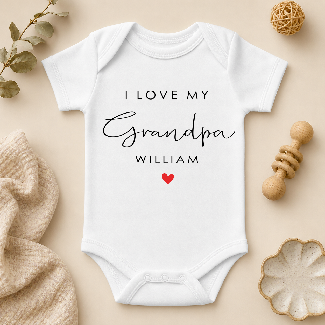Grandpa FF059B personalised baby vest bodysuit