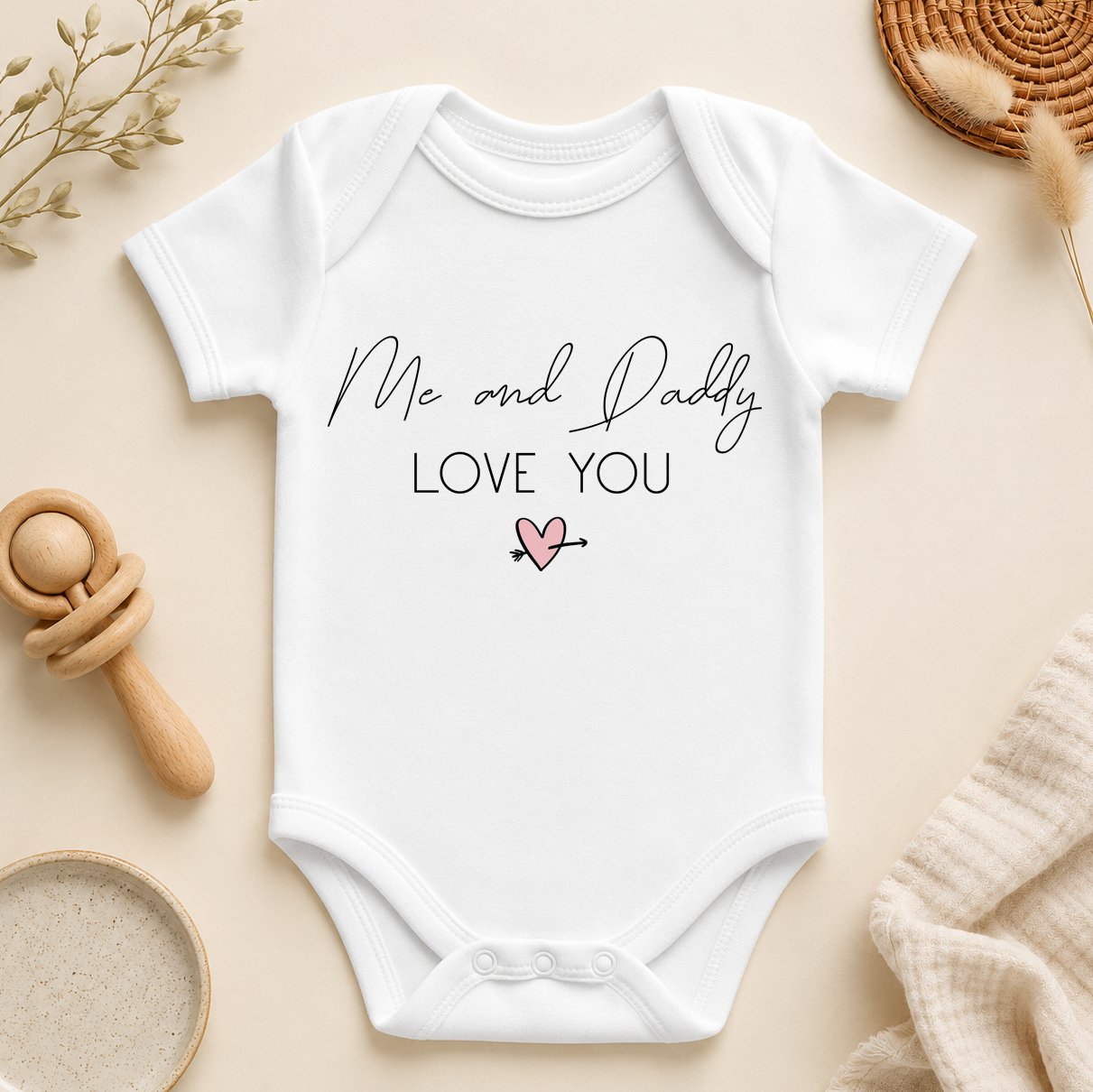 Daddy FF067B personalised baby vest bodysuit