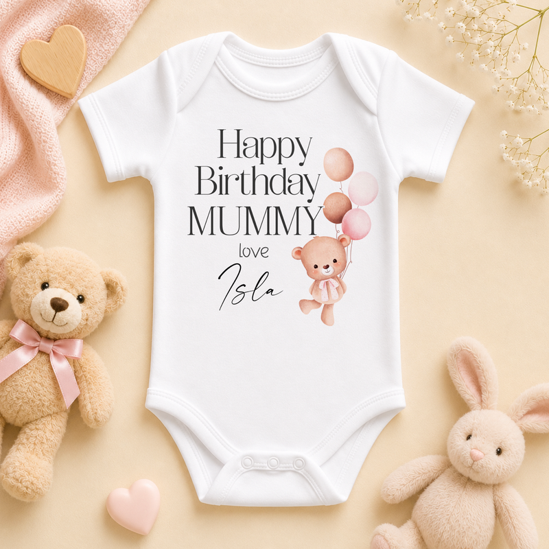 Mummy FF071B personalised baby vest bodysuit