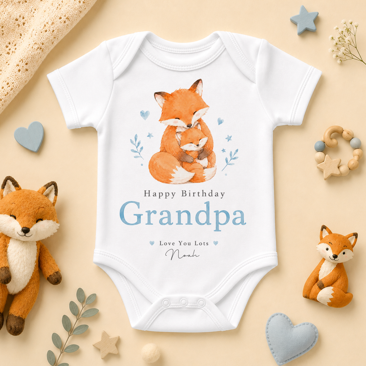Grandpa FF082B personalised baby vest bodysuit