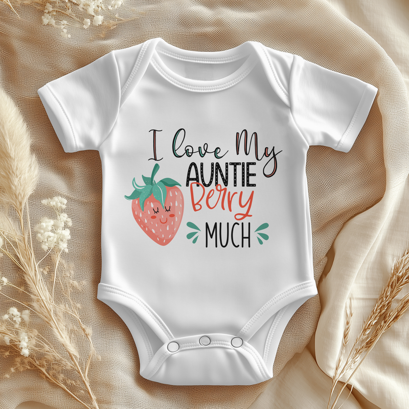 I Love My Auntie Berry Much Baby Bodysuit