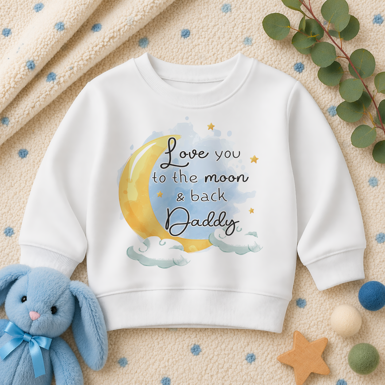 Love You To The Moon & Back Daddy Sweatshirt for Kids