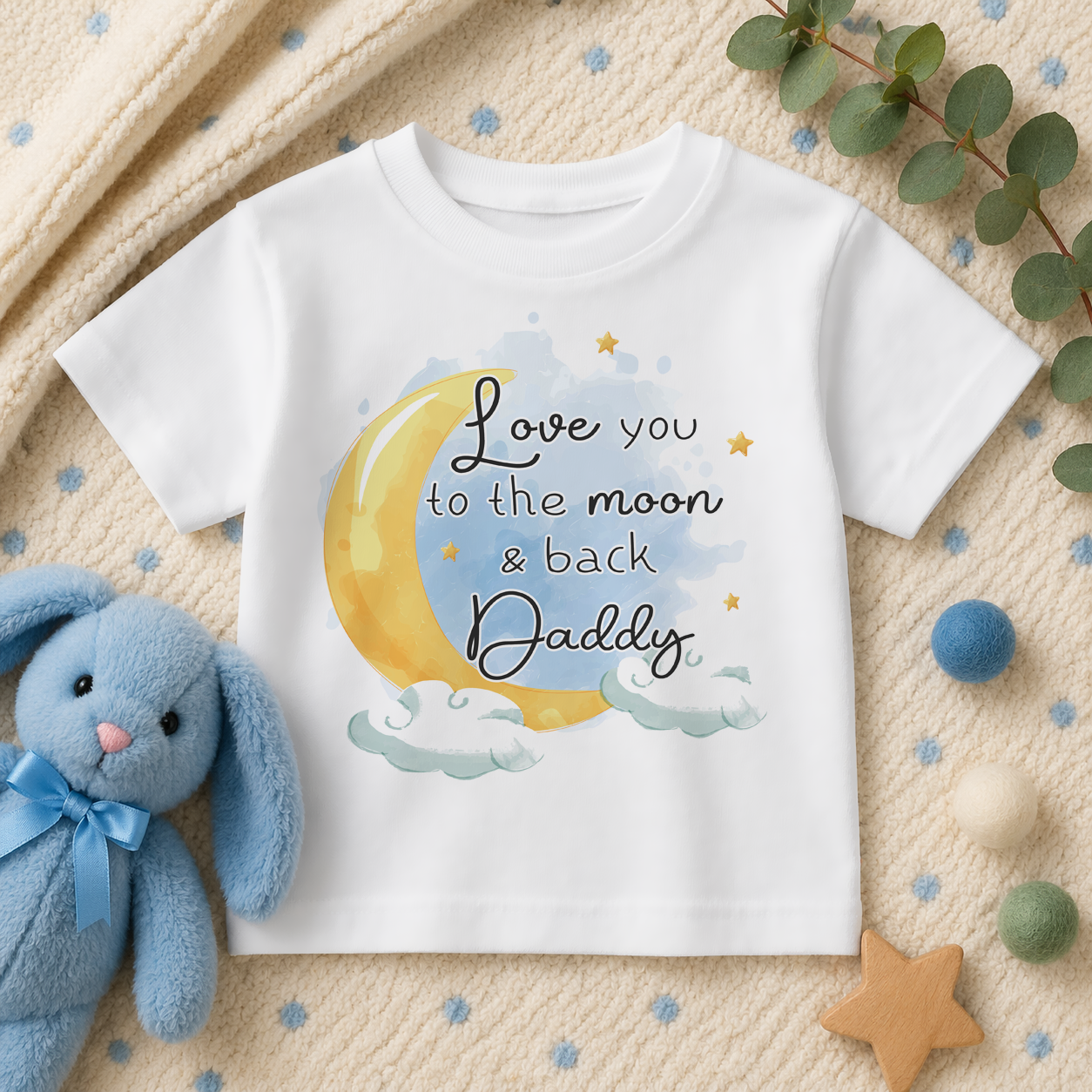Love You To The Moon & Back Daddy T-Shirt for Kids