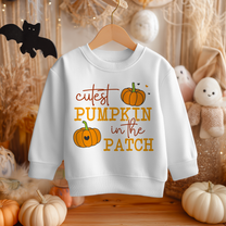 Halloween 'Cutest Pumpkin In The Patch' Sweatshirt for Kids