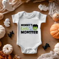 Halloween Mummy's Little Monster Baby Bodysuit for Kids