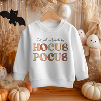 Halloween Retro Hocus Pocus Lettering Sweatshirt for Kids