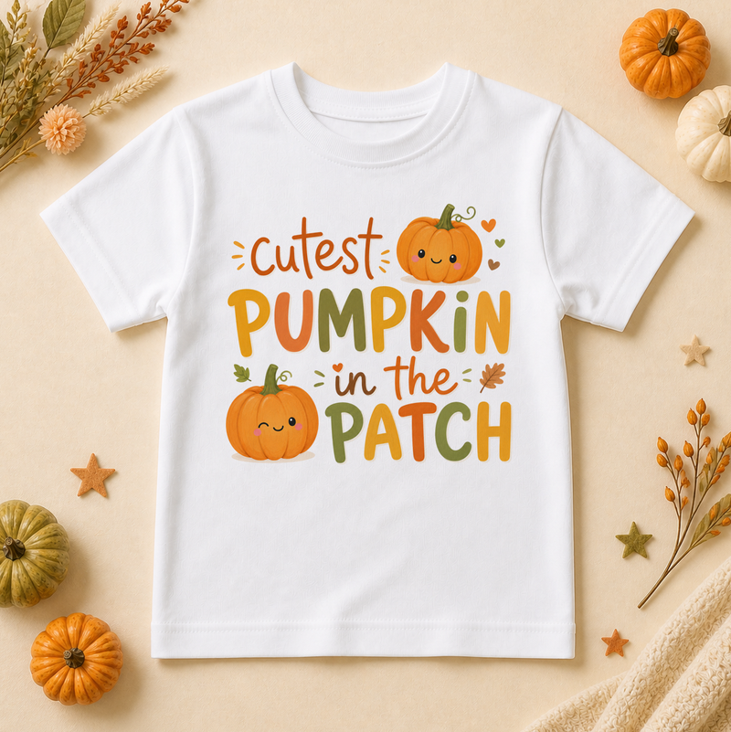 Halloween Cutest Pumpkin Patch T-Shirt for Kids
