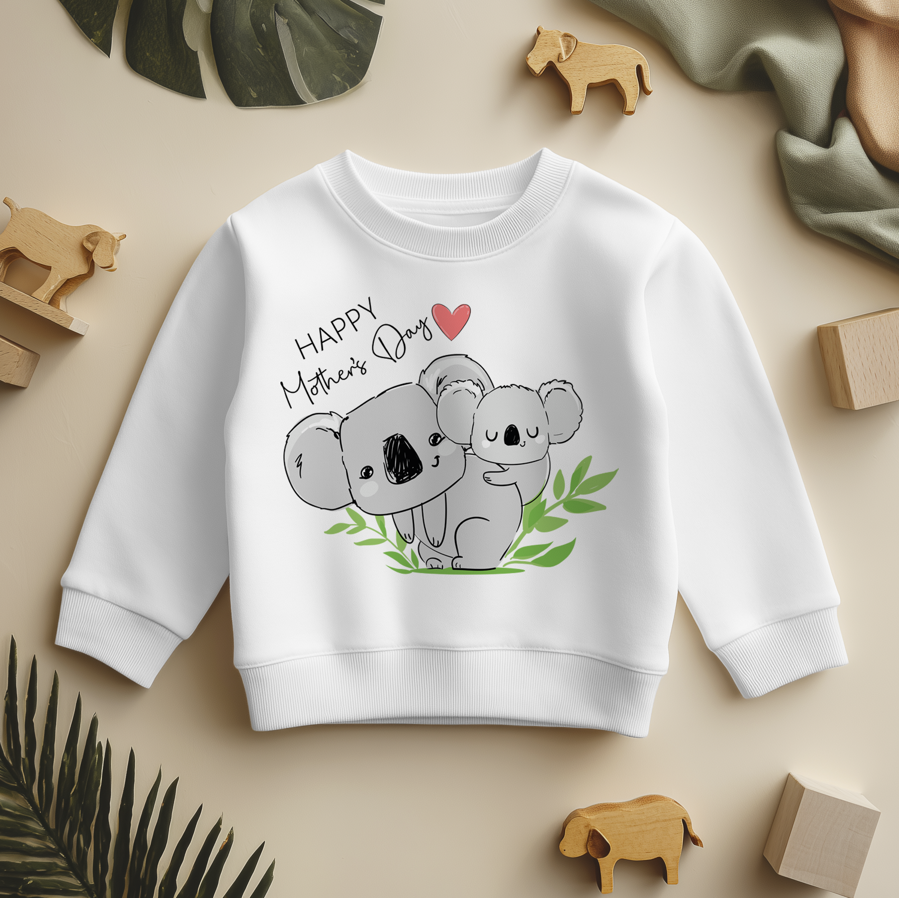 Mother's Day Cute Koala Toddler & Kids Sweatshirt