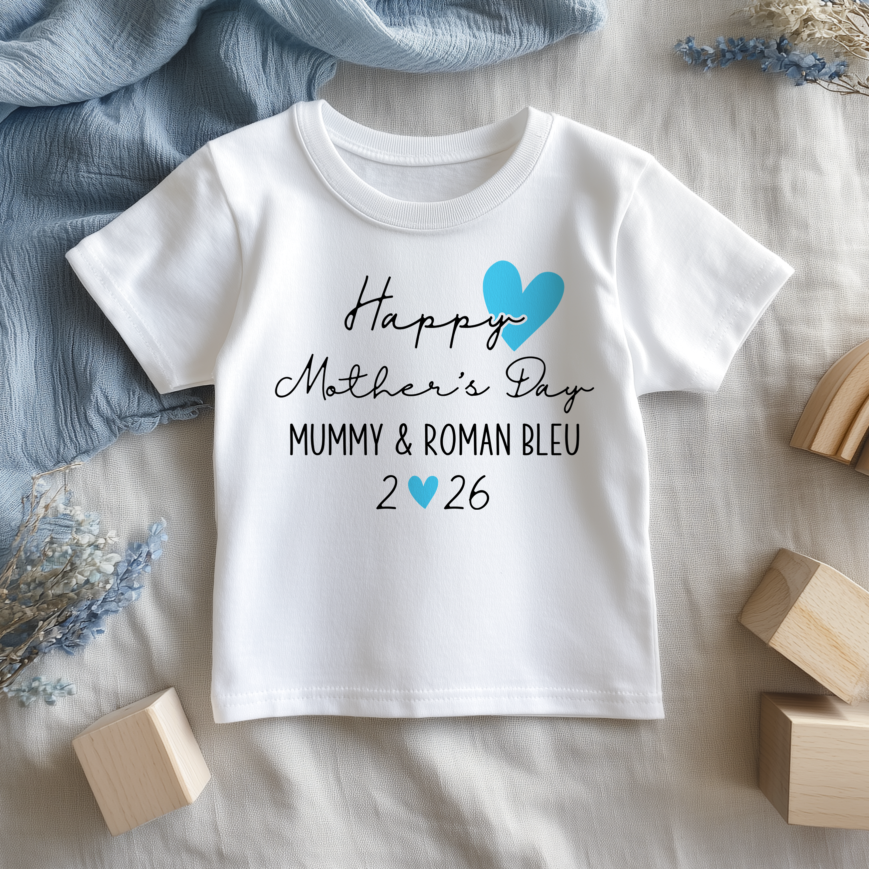 Mother's Day Boy Personalised Toddler & Kids T Shirt